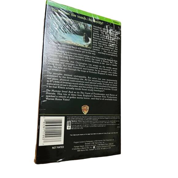 HALLOWEEN HORRORS The Mummy (VHS, 1993) PETER CUSHING New - Picture 2 of 3